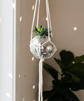 ecofynd Hanging Disco Ball Glass Planter