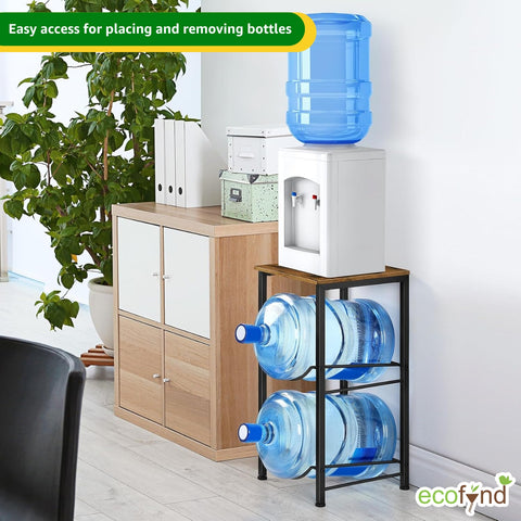 ecofynd 2 Tier Water Dispenser Stand with Top Shelf