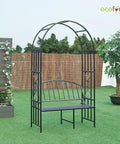 ecofynd Wide Garden Arch with Bench