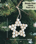 ecofynd Wooden Bead star Ornament