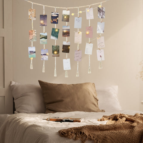 Berlin Macrame Photo Display Wall Hanging