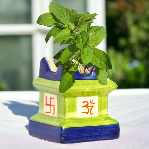 Ceramic Tulsi Plant Pot