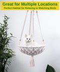 ecofynd Macrame Hanging Cat Hammock without Cat Bed