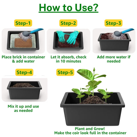 Cocopeat Block for Home Garden