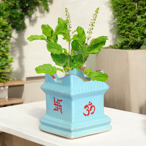 Ceramic Tulsi Plant Pot