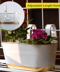 ecofynd Oval 12" Balcony Railing Planter