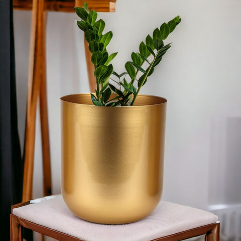 Succulent Gold Metal Plant Pot