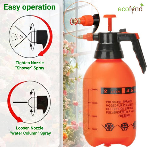 Pressure Spray Pump Bottle with Adjustable Nozzle