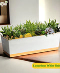 ecofynd 16 Inches Rectangular Metal Plant Pot