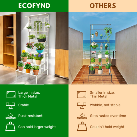 ecofynd Bloom 4 Tier Metal Plant Stand