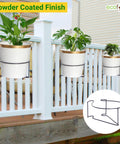 ecofynd Round Metal Hanging Flower Pot Stand