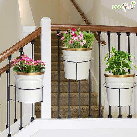 Round Metal Hanging Flower Pot Stand