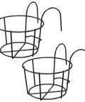 ecofynd Round Metal Hanging Flower Pot Stand