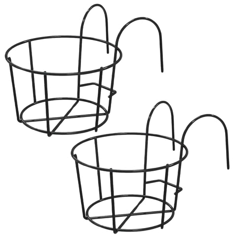 ecofynd Round Metal Hanging Flower Pot Stand