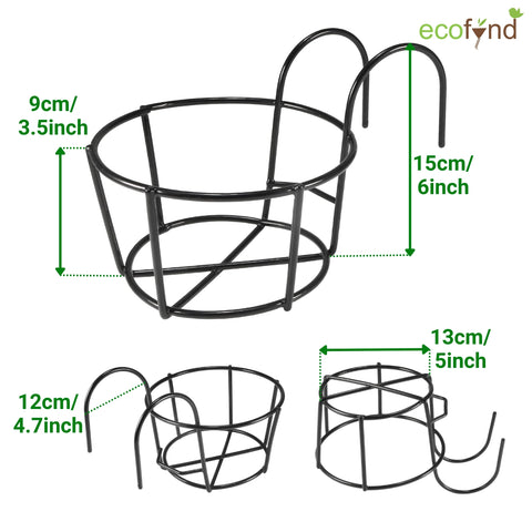 ecofynd Round Metal Hanging Flower Pot Stand