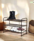 ecofynd 3-Layer Metal Shoe Rack