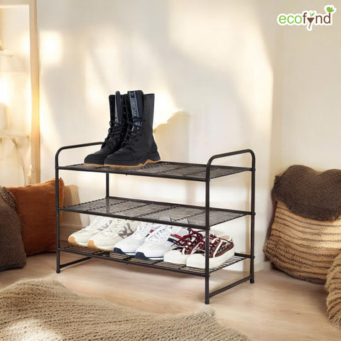 ecofynd 3-Layer Metal Shoe Rack