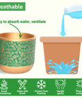 ecofynd 2 Pack Terracotta Pots for Plants