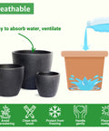 ecofynd 3 Pack Terracotta Pots for Plants