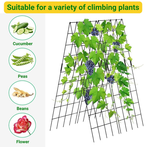 Foldable A-Frame Garden Trellis