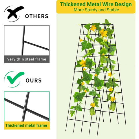 Foldable A-Frame Garden Trellis