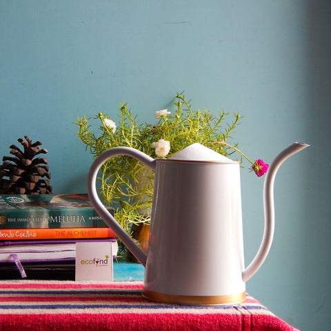 White Kids and Adult Watering Can