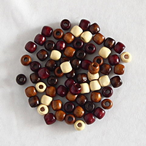 Ecofynd Assorted Wooden Beads