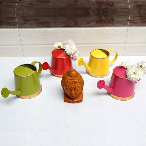 White Kids and Adult Watering Can