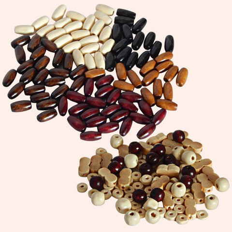 Ecofynd Assorted Wooden Beads