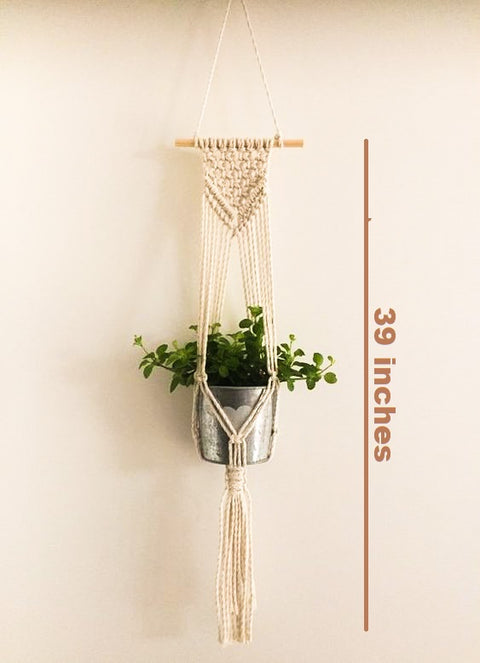 Macrame Cotton Plant Wall Hanger Macrame Plant Hanger freeshipping - Ecofynd