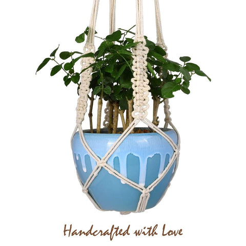 Ecofynd Macrame Cotton Plant Hanger Macrame Plant Hanger freeshipping - Ecofynd