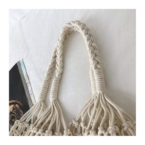 Men's and Women's Macrame Cotton Shoulder Bag Macrame bag freeshipping - Ecofynd