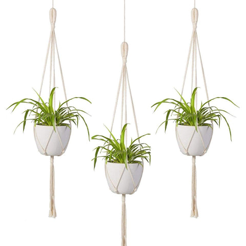 Ecofynd Cotton Plant Hanger Rope, Set of 3 Macrame Plant Hanger freeshipping - Ecofynd