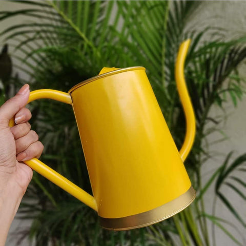 ecofynd 2 Liter Yellow Watering Can with Long Spout Watering Can freeshipping - Ecofynd