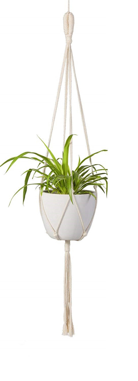 Macrame Minimalist Cotton Plant Hanger Macrame Plant Hanger freeshipping - Ecofynd