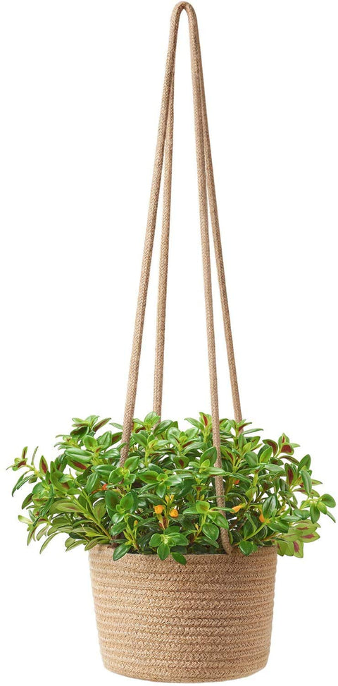 Ecofynd Planter Baskets With Long Hanging Rope Rope Basket freeshipping - Ecofynd