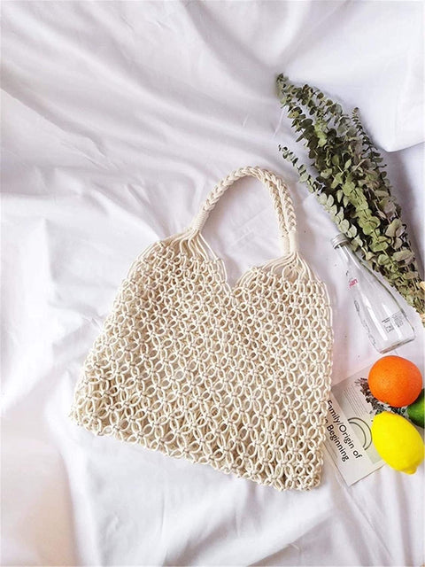 Men's and Women's Macrame Cotton Shoulder Bag Macrame bag freeshipping - Ecofynd