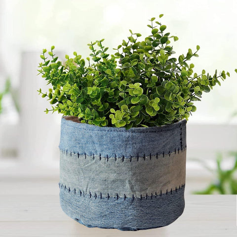 5 Inches Denim Rope Plant Basket Rope Basket freeshipping - Ecofynd