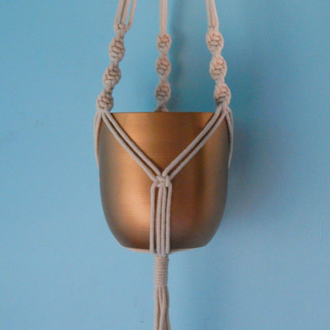 Macrame Cotton Plant Hanger Macrame Plant Hanger freeshipping - Ecofynd