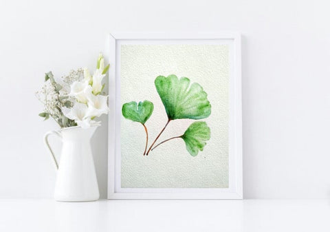 Naniart Handpainted Ginko Leaf Canvas Wall Art Art Paintings freeshipping - Ecofynd