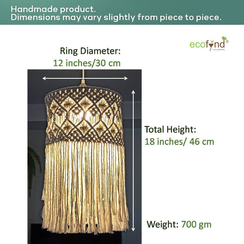 ecofynd Home Decor Wall Hanging Macrame Lamp Shade lampshade freeshipping - Ecofynd