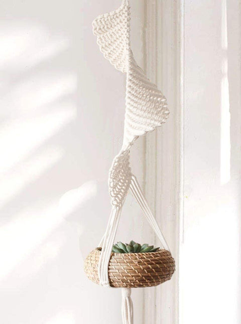 Macrame Cotton Plant Hanger, 1 Pack Macrame Plant Hanger freeshipping - Ecofynd