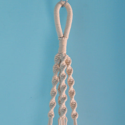 Macrame Cotton Plant Hanger with Beads Macrame Plant Hanger freeshipping - Ecofynd