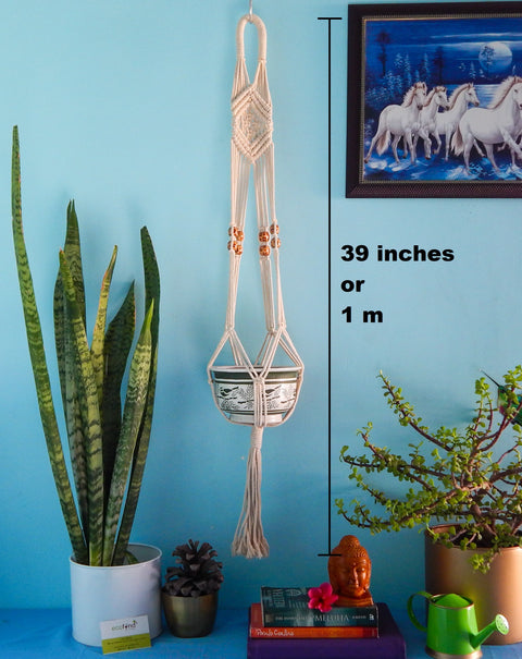 Macrame Cotton Plant Wall Hanger Macrame Plant Hanger freeshipping - Ecofynd