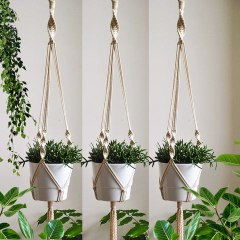 Macrame Minimalist Cotton Plant Hanger Macrame Plant Hanger freeshipping - Ecofynd