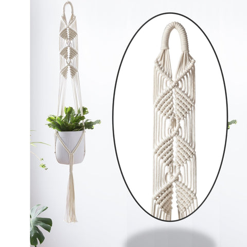 Macrame Cotton Plant Wall Hanger Macrame Plant Hanger freeshipping - Ecofynd