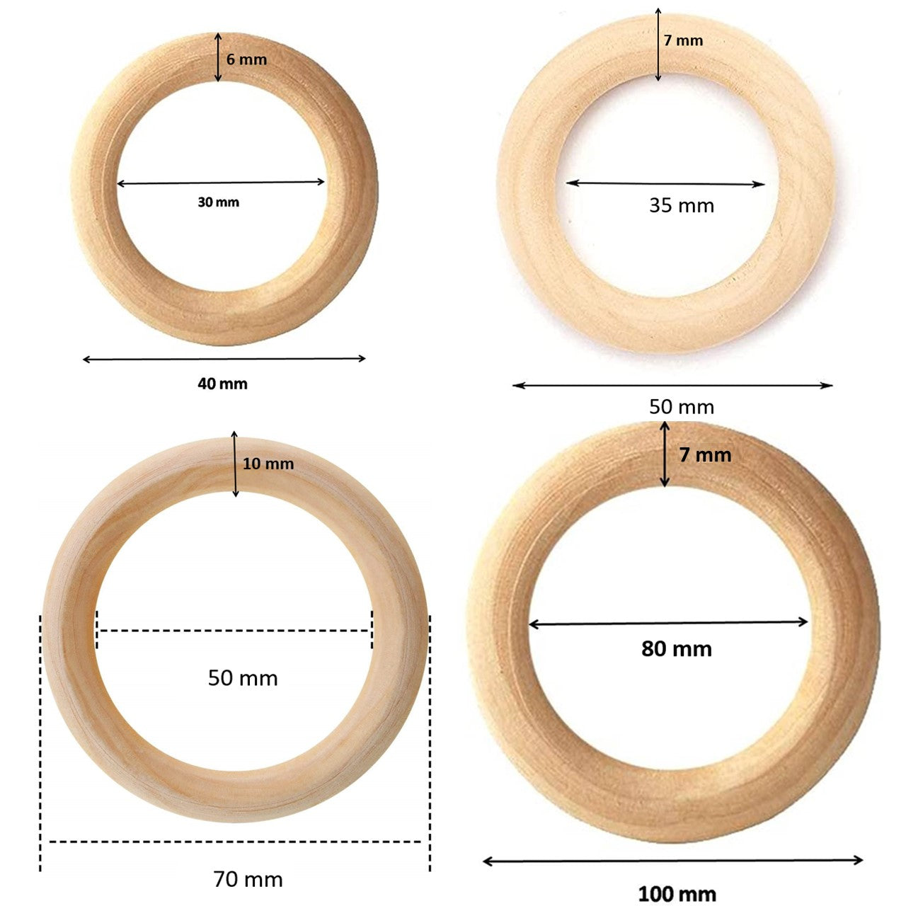 Wooden craft rings clearance suppliers