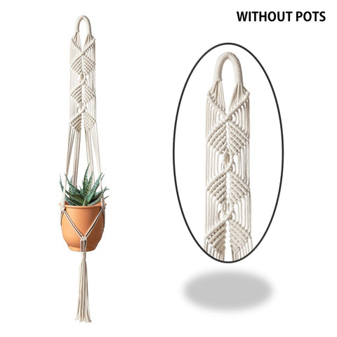 Macrame Cotton Plant Wall Hanger Macrame Plant Hanger freeshipping - Ecofynd