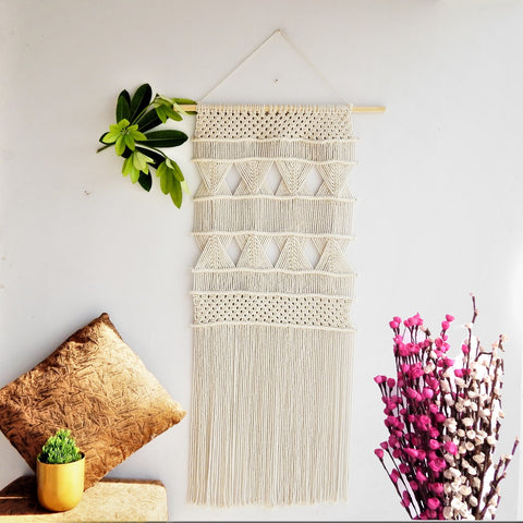 ecofynd Macrame Boho Wall Hanging hangingornament freeshipping - Ecofynd