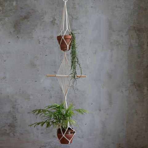 Ecofynd Macrame Cotton Plant Hanger Rope Macrame Plant Hanger freeshipping - Ecofynd